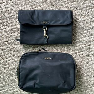 Tumi Voyager travel bags for cosmetics toiletries accessories or jewelry.
